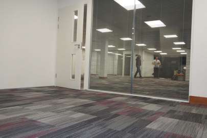framed glass glass partitioning